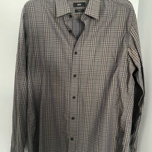 Boss Gray Casual Button Down Shirt